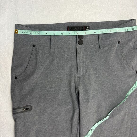 Gramicci Convertible Ruched Pants Women Size 4 Gray Adjustable Tap Packable - Picture 11 of 14